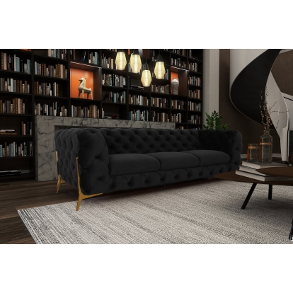 VIG Furniture Black Sofa SKU VGKNK8520-SOFA-BLK - Product ID 80335