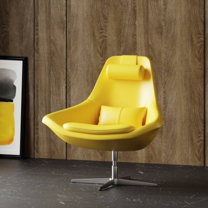 VIG Furniture Yellow Lounge Chair SKU VGBNEC-096 - Product ID 76728
