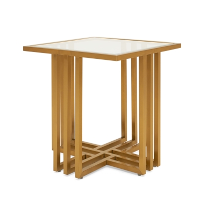 VIG Furniture Gold End Table SKU VGODLZ-210E - Product ID 76916