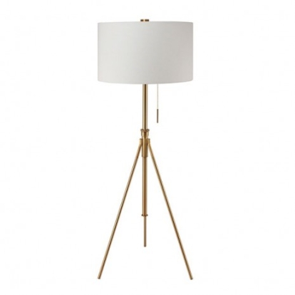 Furniture Of America Zaya Contemporary Metal Stained Gold Floor Lamp | L731171F-GL
