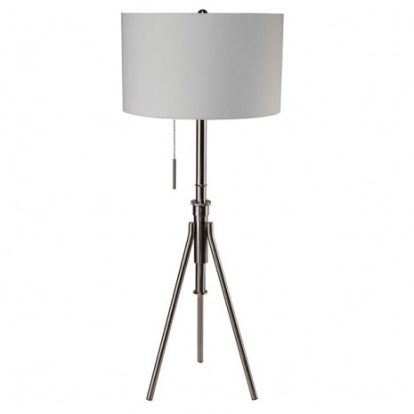 Furniture Of America Zaya Contemporary Metal Brushed Steel Floor Lamp | L731171F-SV
