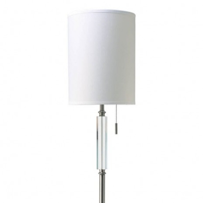 Furniture of America Aya Contemporary Glass Metal White-Silver Floor Lamp Model L731182F
