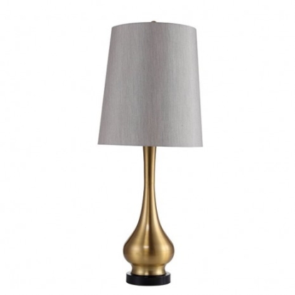 Furniture of America Lia Contemporary Metal Gold Table Lamp Model L731200G