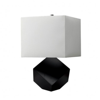 Furniture of America Isa Contemporary Solid with Wood Black Table Lamp Model L731229