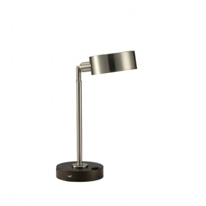 Furniture of America Gail Contemporary Metal Stain Nickel Table Lamp Model L73838SN
