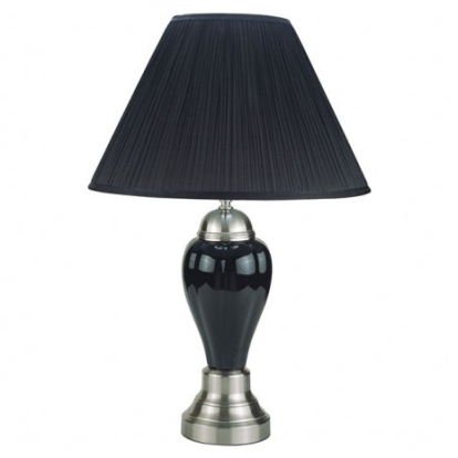 Furniture of America Niki Traditional Ceramic Black Table Lamp (6-Box) Model L76117BK-6PK