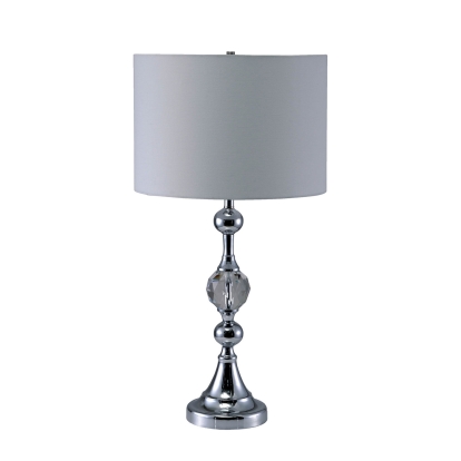 Emi White/Silver Table Lamp Model L76187T by Furniture of America