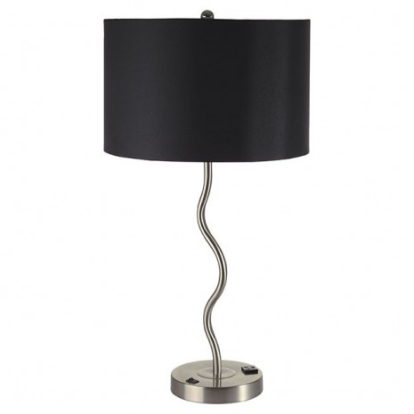 Furniture of America Sprig Contemporary Metal Black Table Lamp (2-Box) Model L76224T-BK-2PK
