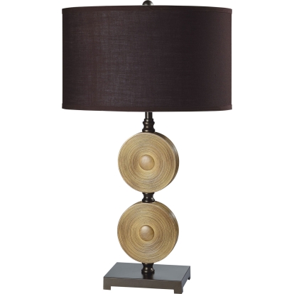Suzy Light Caramel/Espresso 10"H Table Lamp (Set of 2) Model L78106ES-2PK by Furniture of America