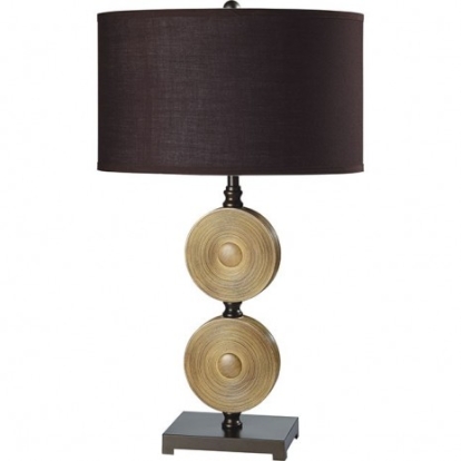 Furniture of America Suzy Traditional Metal Polyresin Light Caramel-Espresso Table Lamp (2-Box) Model L78106ES-2PK