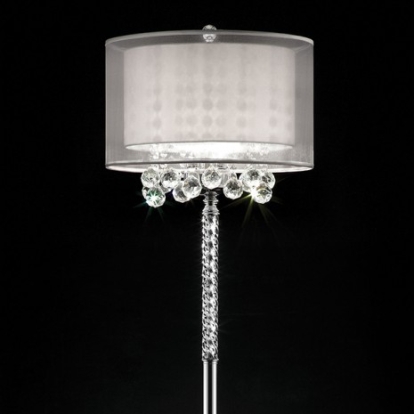 Furniture Of America Lila Traditional Metal Silver Floor Lamp | L9149F