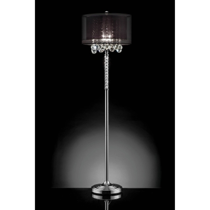 Ivy Chrome Floor Lamp Model L9150F by Furniture of America
