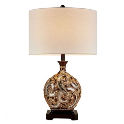 Furniture of America Guadalupe Traditional Polyresin Gold-Brown Table Lamp Model L9294T
