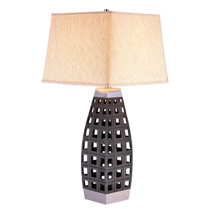 Zara Black/Chrome Table Lamp Model L94178T by Furniture of America