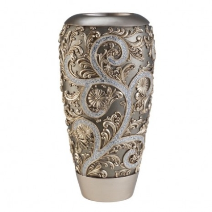 Furniture of America Estelle Traditional Polyresin Champagne Decorative Vase (2-Box) Model L94232V-2PK