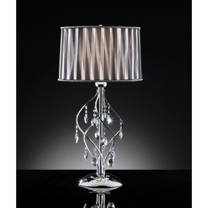 Arya Black/Chrome Table Lamp Model L95123T by Furniture of America