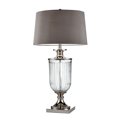 Ira Silver/Clear 32.5"H Table Lamp Model L9711 by Furniture of America