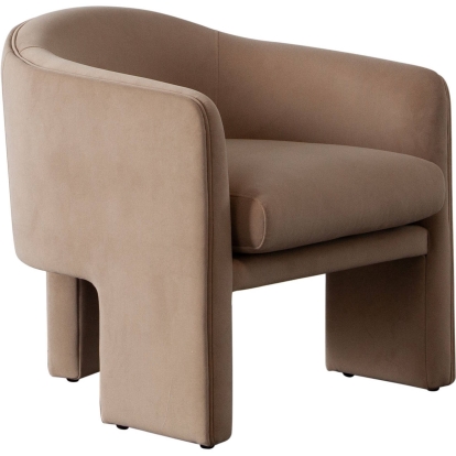 Diamond Sofa LEYAHCHCA Leyah Accent Chair Camel Performance Velvet