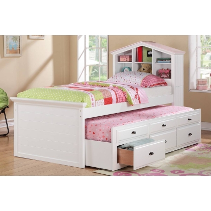 Poundex Twin Bed With Trundle Model F9223