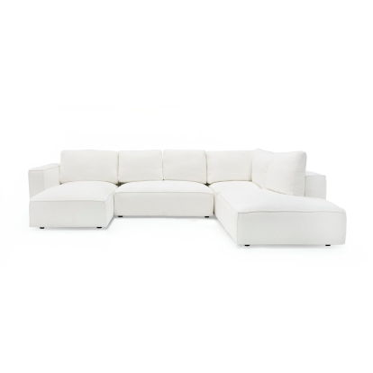 VIG Furniture White Sectional Sofa SKU VGSX-F22053-LAF-WHT - Product ID 80882