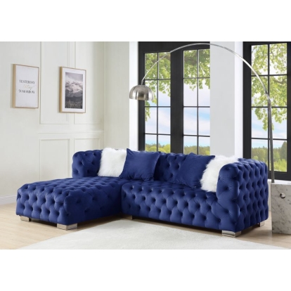 ACME Syxtyx Sectional Sofa With 4 Pillows Model LV00333