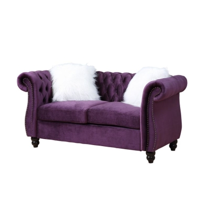 ACME Thotton Loveseat With 2 Pillows Model LV00341
