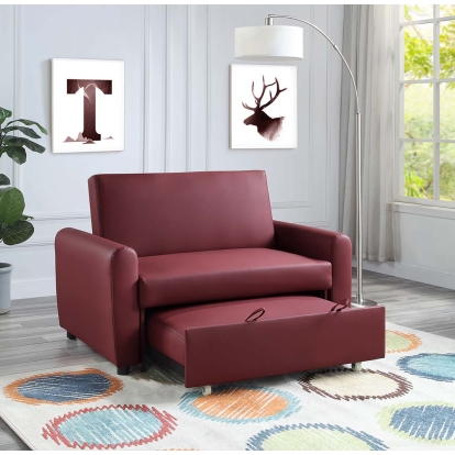 ACME Caia Adjustable Sofa With Sleeper Model LV00343