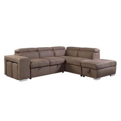 ACME Acoose Sectional Sofa With Sleeper Model LV01025