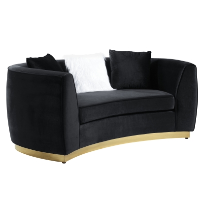 ACME Achelle Loveseat With 3 Pillows Model LV01046