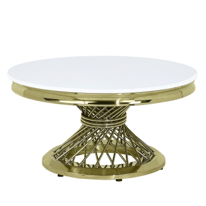 ACME Fallon Coffee Table With Engineering Stone Top Model LV01957