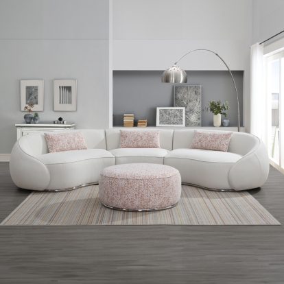 ACME Sahara Sectional Sofa With 3 Pillows Model LV03010