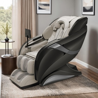 Furniture Of America Zenithra Contemporary Leatherette Gray Massage Chair | MC0003GY