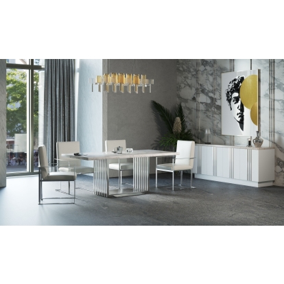 VIG Furniture White Dining Table SKU VGVCT8933-STL - Product ID 75536