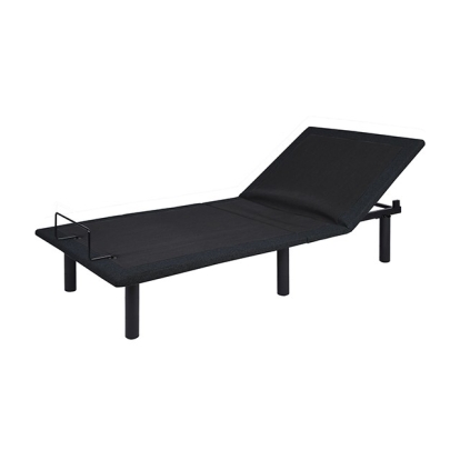Furniture of America Dormiolite I Contemporary Fabric Metal Black Adjustable Bed Base Model MT-ADJ201-Twin XL Adjustable Bed Base