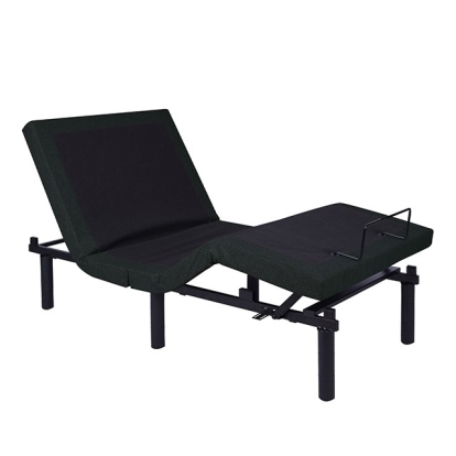 Furniture of America Dormiolite Ii Contemporary Fabric Metal Black Adjustable Bed Base Model MT-ADJ202-Queen Adjustable Bed Base