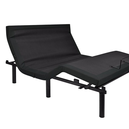 Furniture of America Dormiolite Iii Contemporary Fabric Metal Black Adjustable Bed Base Model MT-ADJ203-Queen Adjustable Bed Base