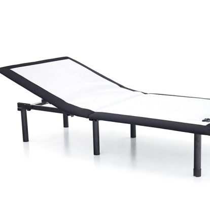Furniture of America Somnerside I Contemporary Fabric Metal Black-White Adjustable Bed Base Model MT-ADJ301-Queen Adjustable Bed Base