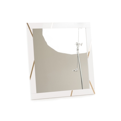 Modrest Nixa - Modern White & Gold Mirror Mirror White furniture-00180125 Vig Furniture VGVC-J1909-M-L