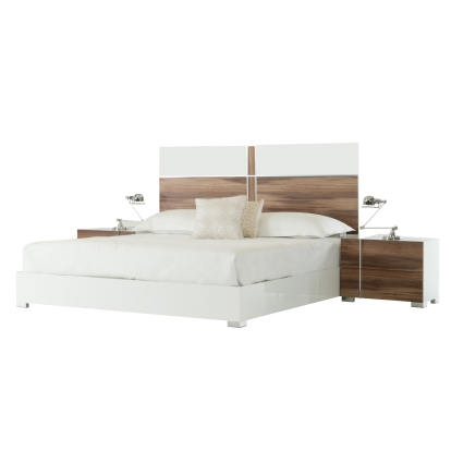 VIG Furniture White Bed SKU VGACGIOVANNA-BED - Product ID 72072A|71963A