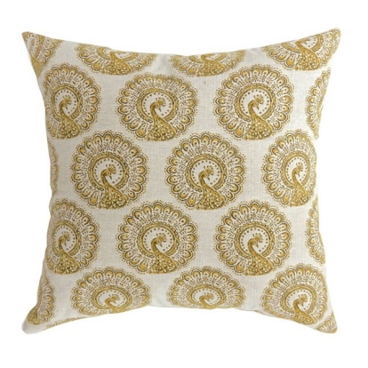 Furniture Of America Fifi Contemporary Cotton, Polyester Yellow Pillow (2/Box) | PL677YW