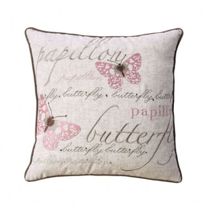 Furniture of America Elsa Transitional Polyester Beige Throw Pillow Model PL8002-2PK