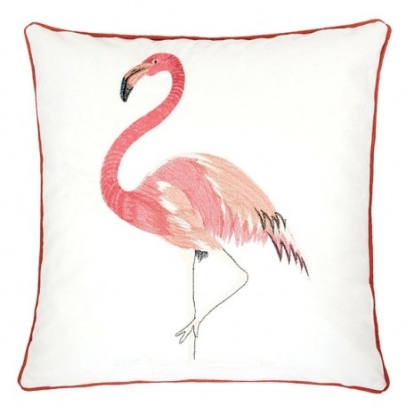 Furniture Of America Lina Transitional Polyester Velvet Ivory/Pink Accent Pillow | PL8045-2PK