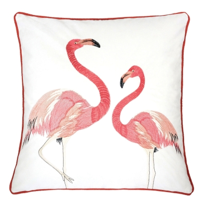 Lina Ivory/Pink 20" X 20" Pillow Model PL8046-2PK by Furniture of America