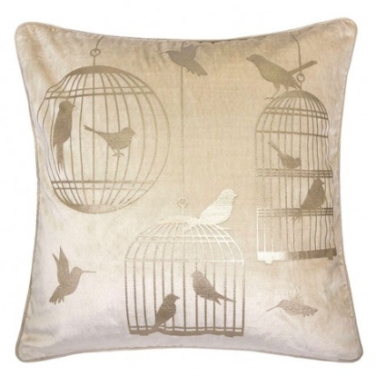 Furniture of America Rina Transitional Polyester Velvet Beige Accent Pillow Model PL8048-2PK