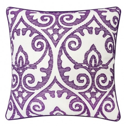Furniture Of America Jorja Contemporary Cotton Purple Accent Pillow | PL8063-2PK