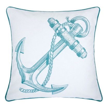 Lorrie White/Teal 20" X 20" Pillow Model PL8072-2PK by Furniture of America