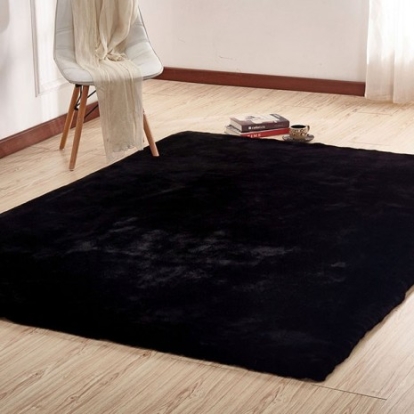 Furniture of America Caparica Contemporary 100% Polyester Black Area Rug Model RG4139
