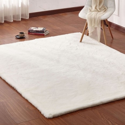 Furniture of America Caparica Contemporary 100% Polyester Off-White Area Rug Model RG4144