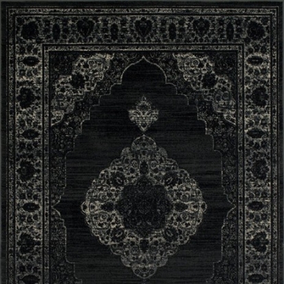 Furniture of America Kozlu Contemporary Polypropylene Dark Gray Area Rug Model RG5208