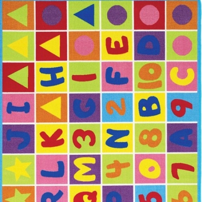 Furniture of America Abbey Contemporary Nylon Alphabet-Multi Area Rug Model RG5210